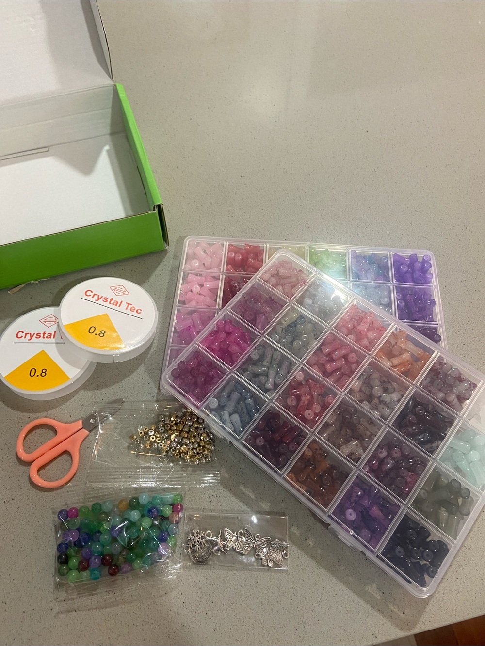 Glass Bead jewelry making kit